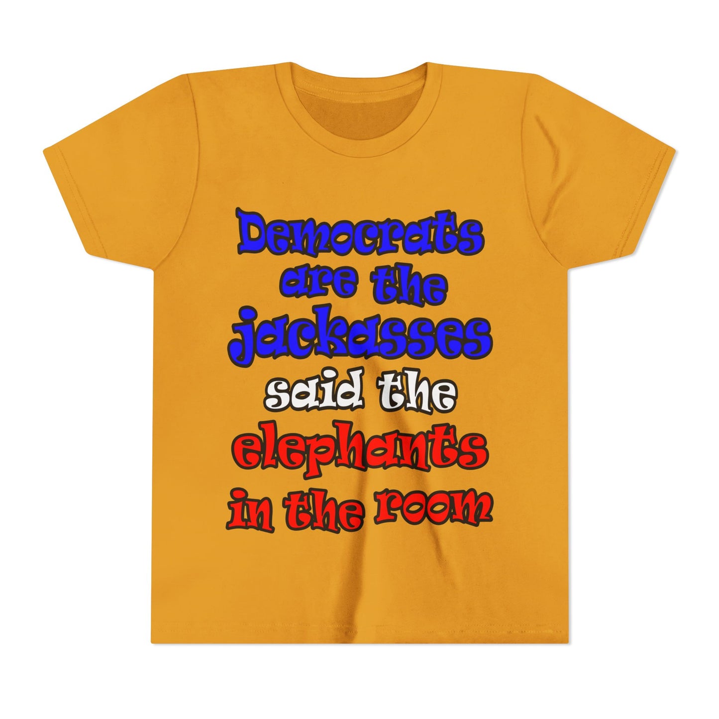 donkeys and elephants - Youth Short Sleeve Tee