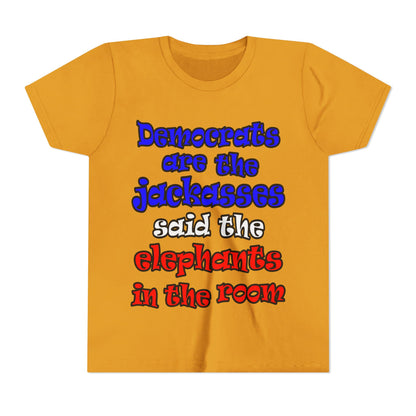 donkeys and elephants - Youth Short Sleeve Tee