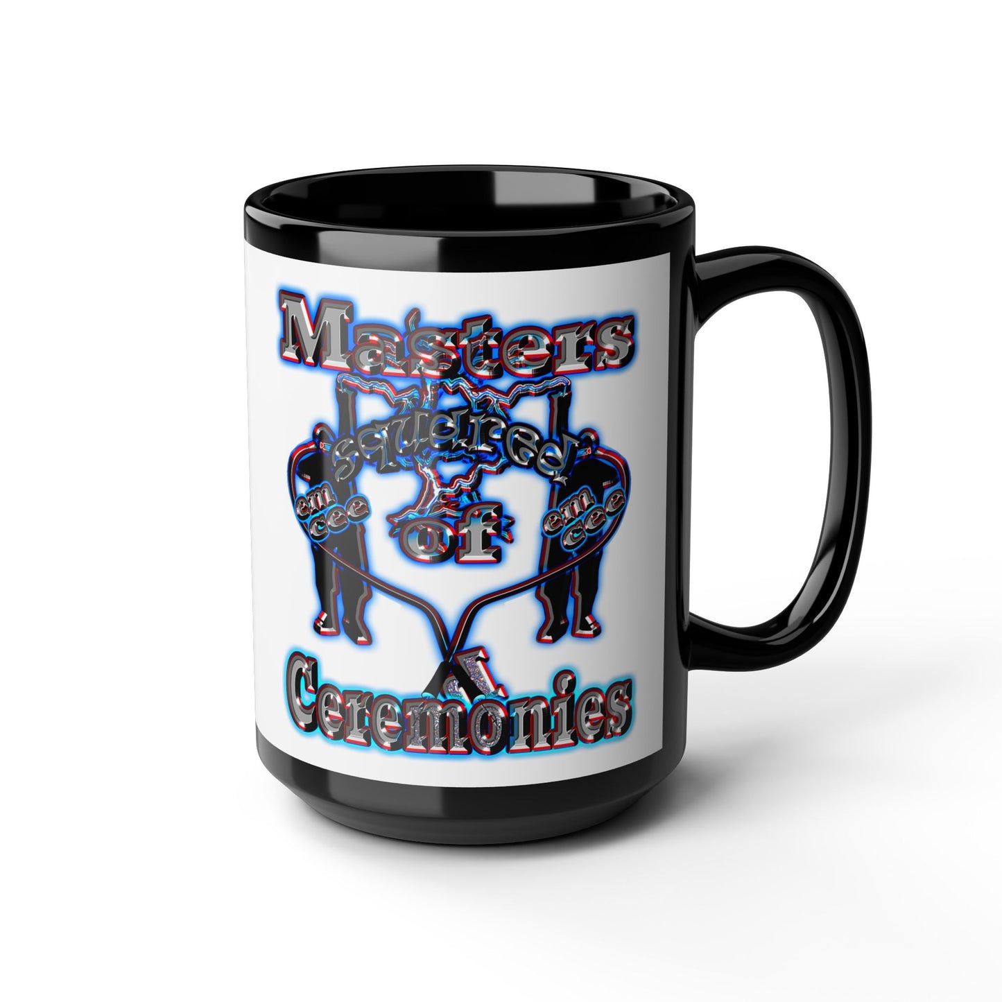 em cee squared - Black Mug (white)
