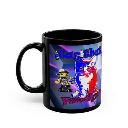 tag that - Black Mug (grey-pink wave)