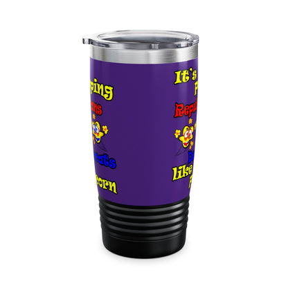 popping like popcorn - Ringneck Tumbler, 20oz (purple)