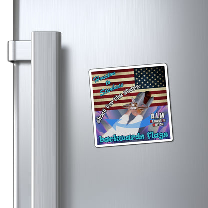 shoot for the stars - Magnets - (grey-pink wave)