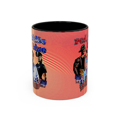 rw&b lives matter - Accent Mug (yellow-orange wave)
