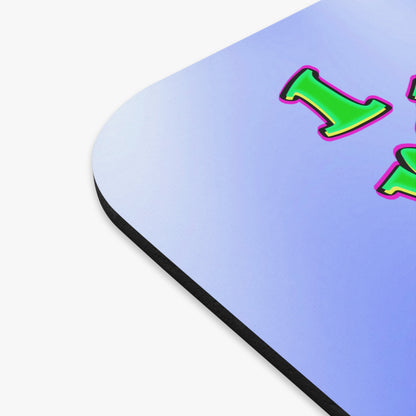 noticed you noticing - Mouse Pad (Rectangle) (blue-white wave)