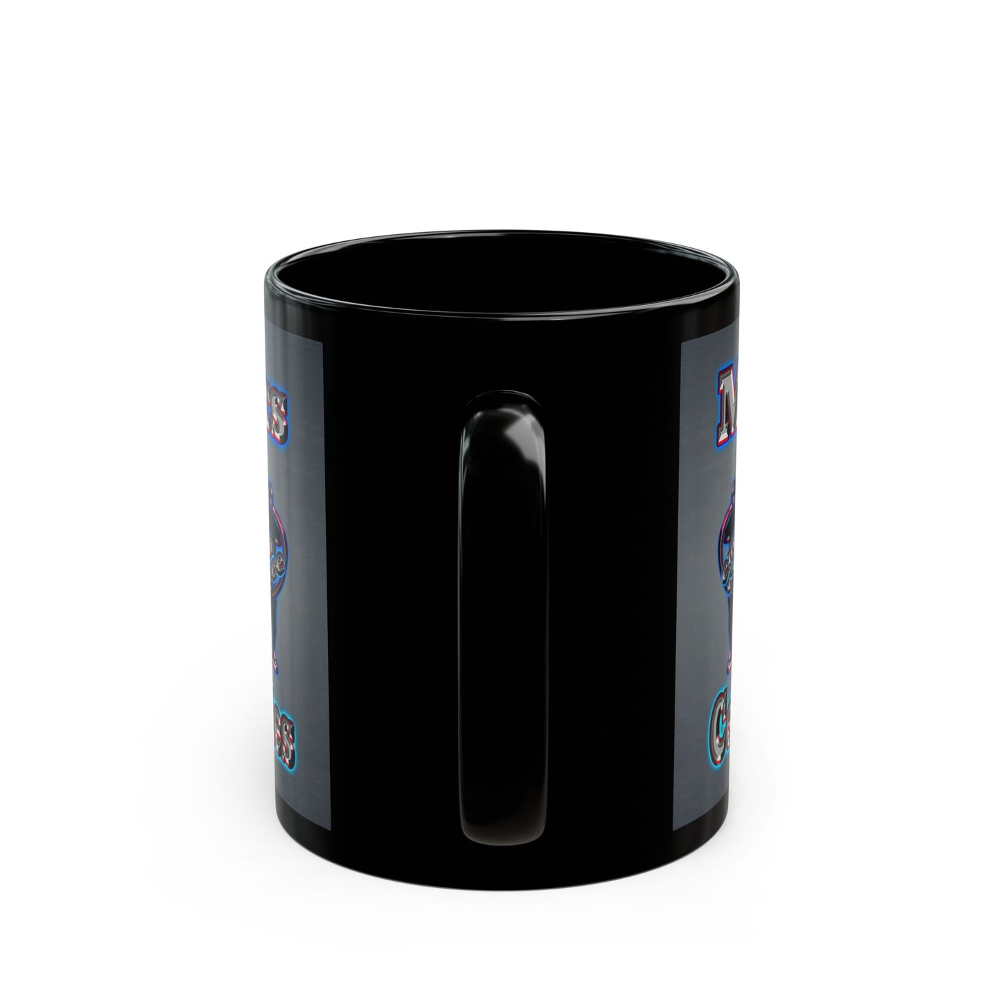 em cee squared - Black Mug (grey-light grey)