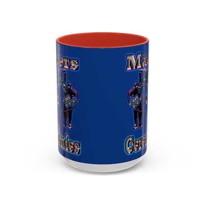 em cee squared - Accent Mug (dark blue)