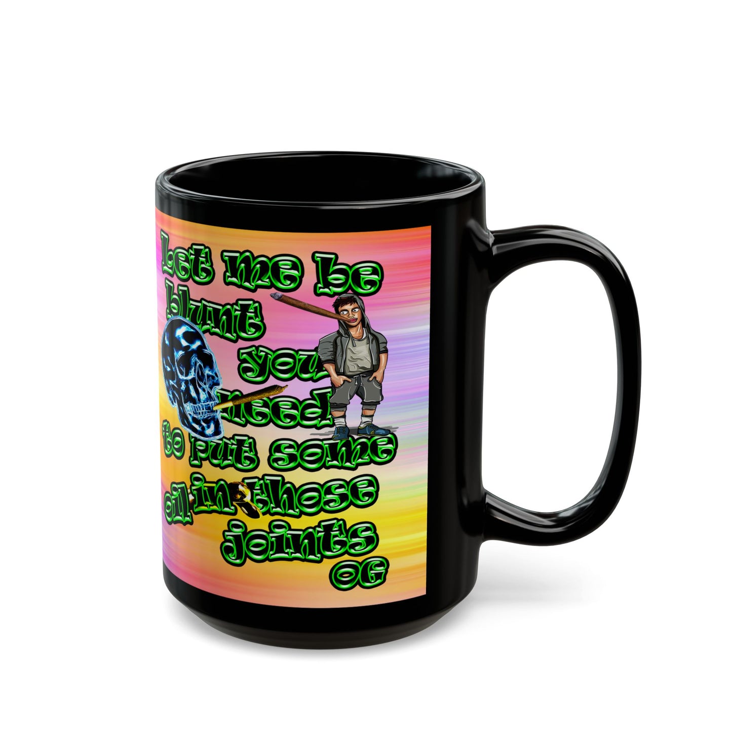 og - Black Mug (color blur)