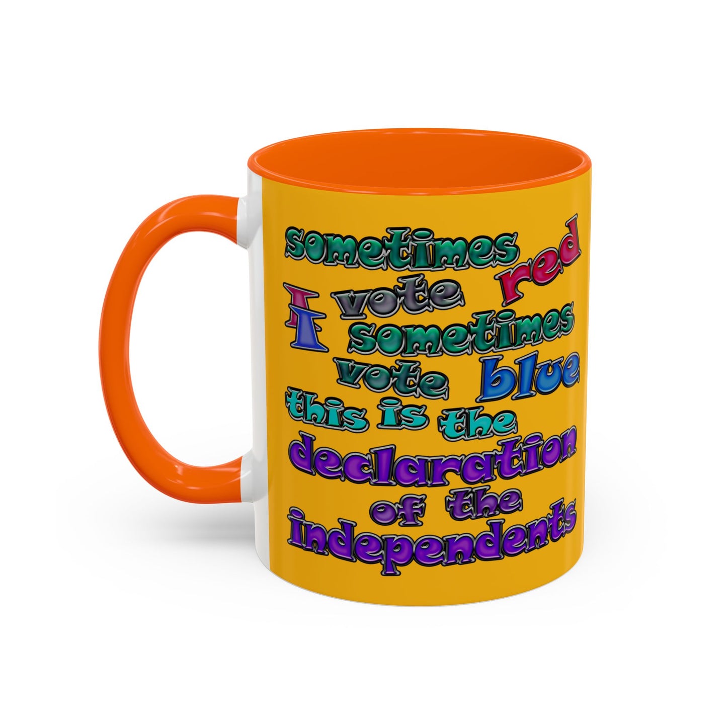 declaration of the independents - Accent Mug (yellow)