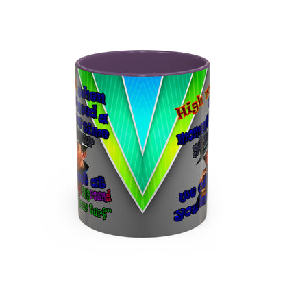 high noon - Accent Mug (rainbow split)