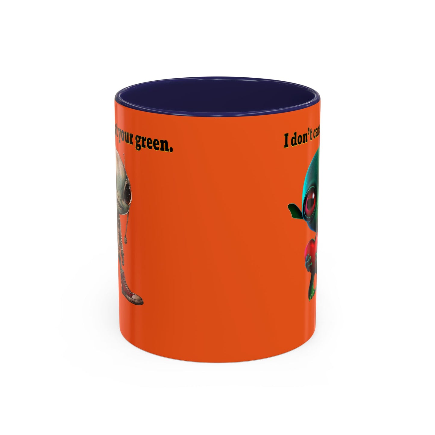 I don't care that your grey - Accent Mug (orange)