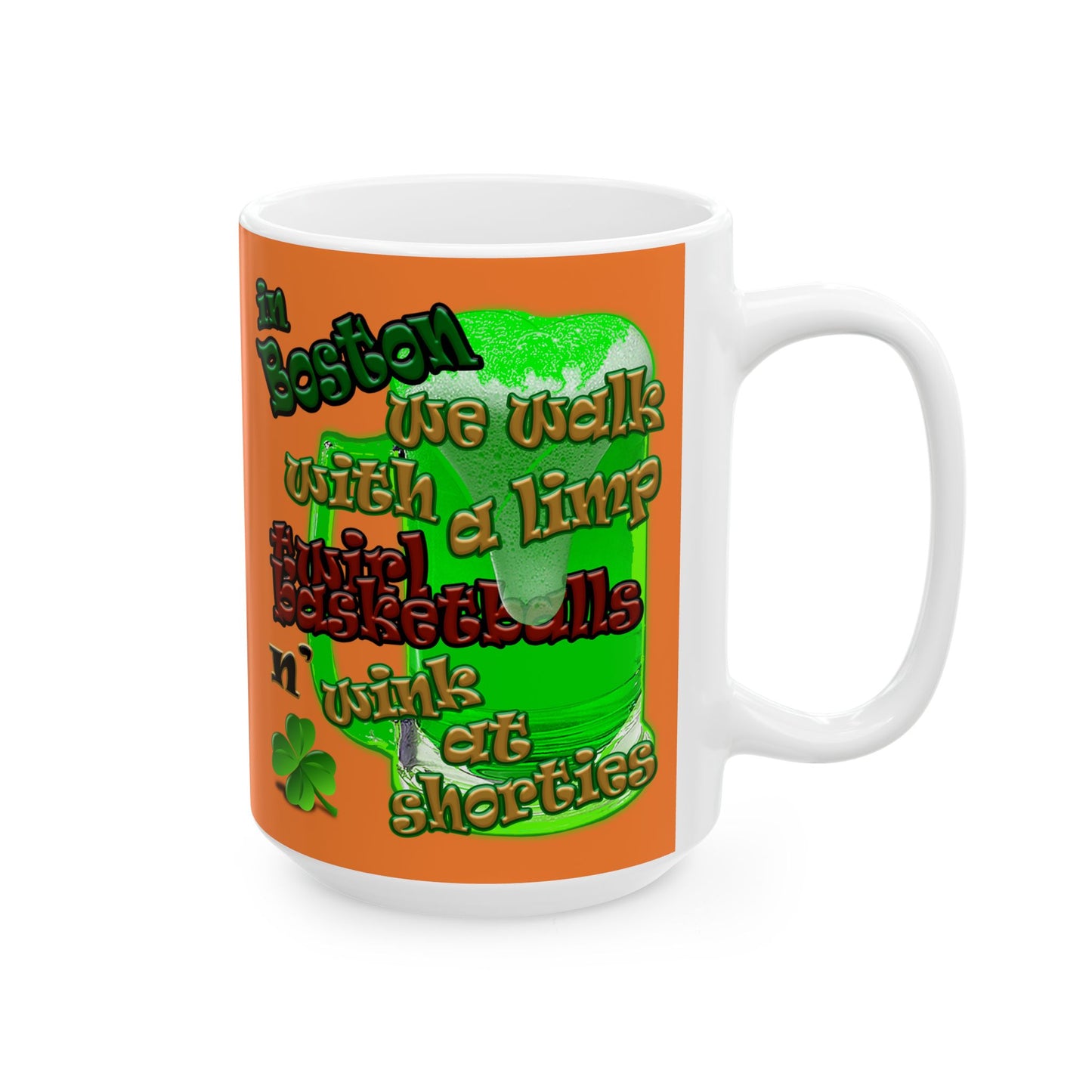 celtics logo - White Mug (crusta)