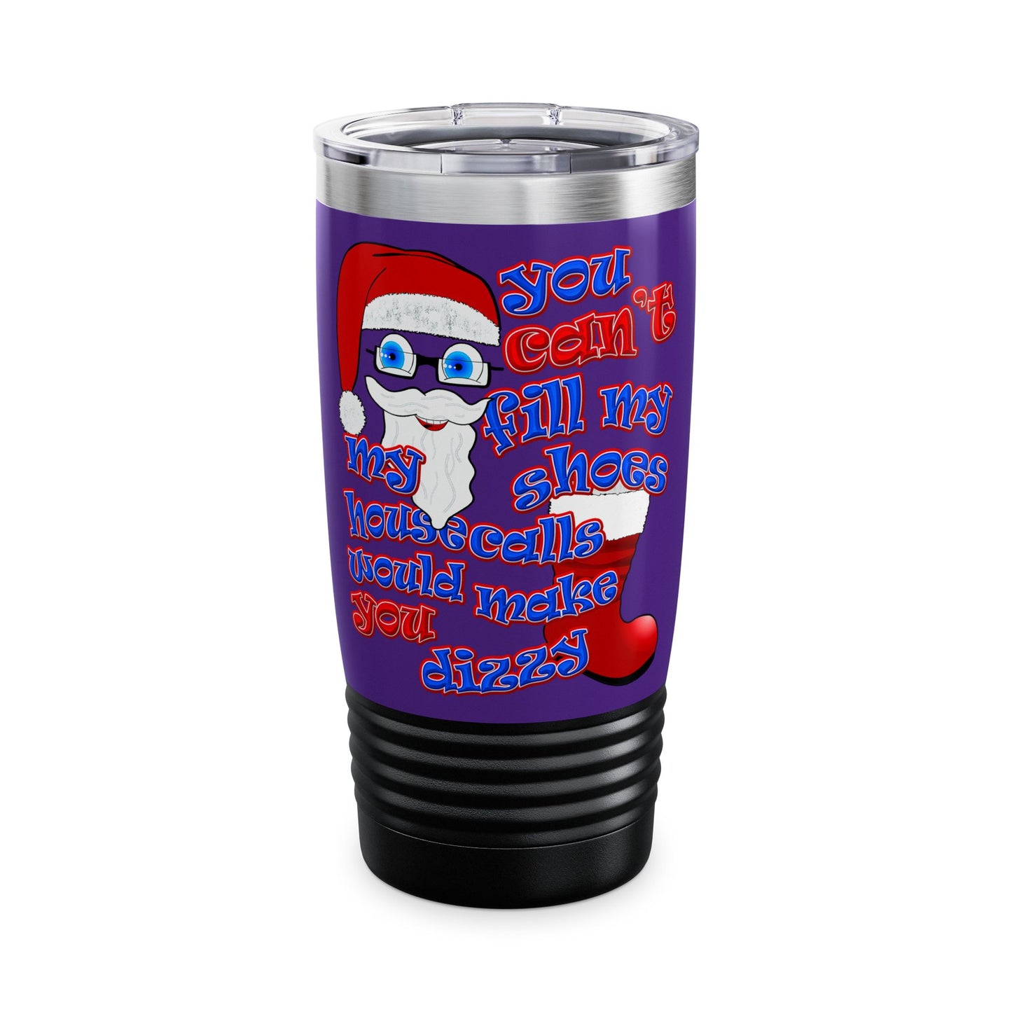 santa's shoes - Ringneck Tumbler, 20oz (purple)