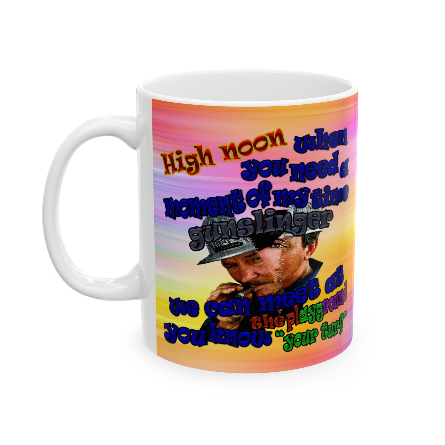 high noon - White Mug (color blur)
