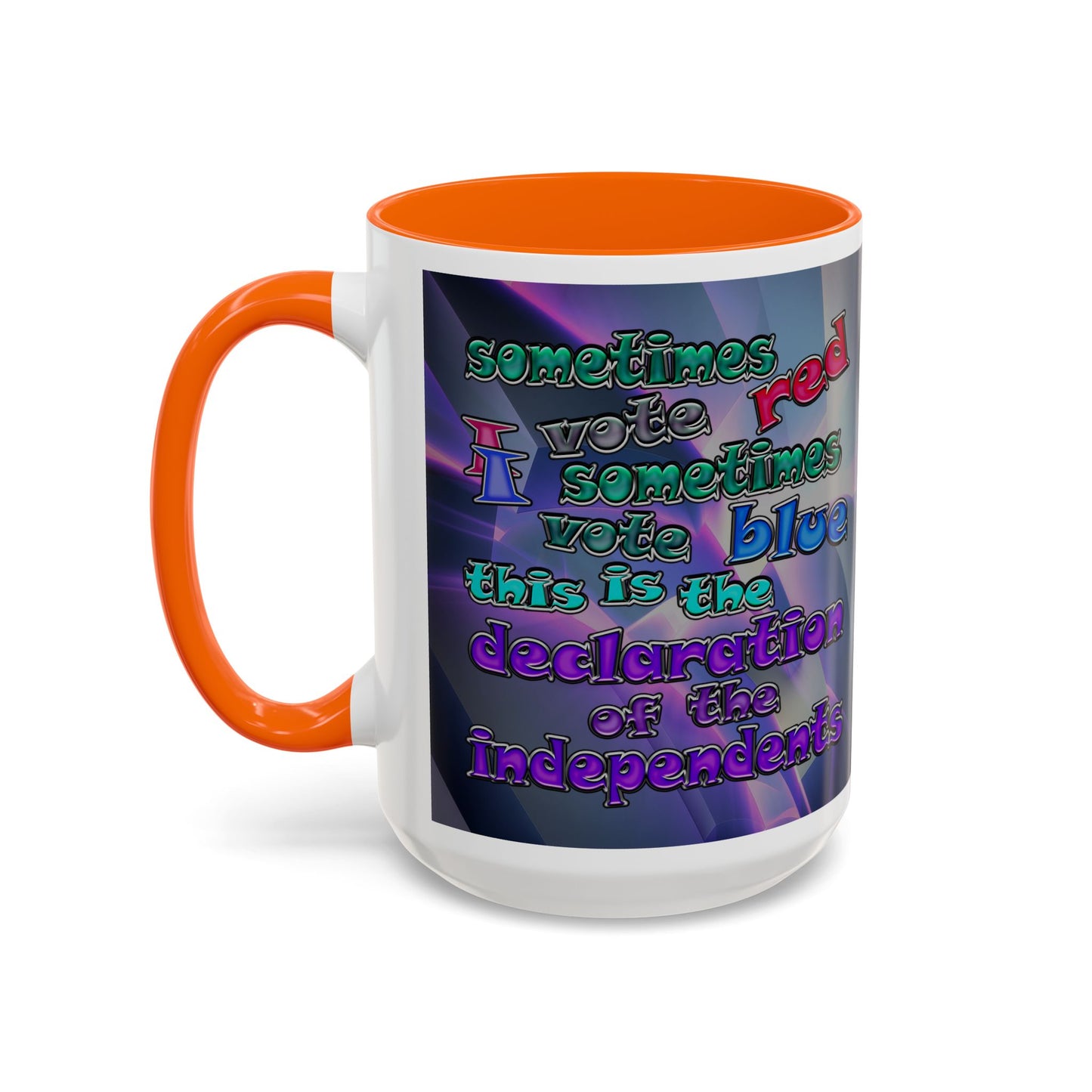 declaration of the independents - Accent Mug (grey-pink wave)