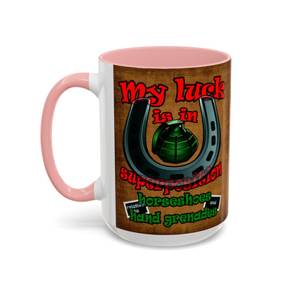 my luck - Accent Mug (brown papyrus)