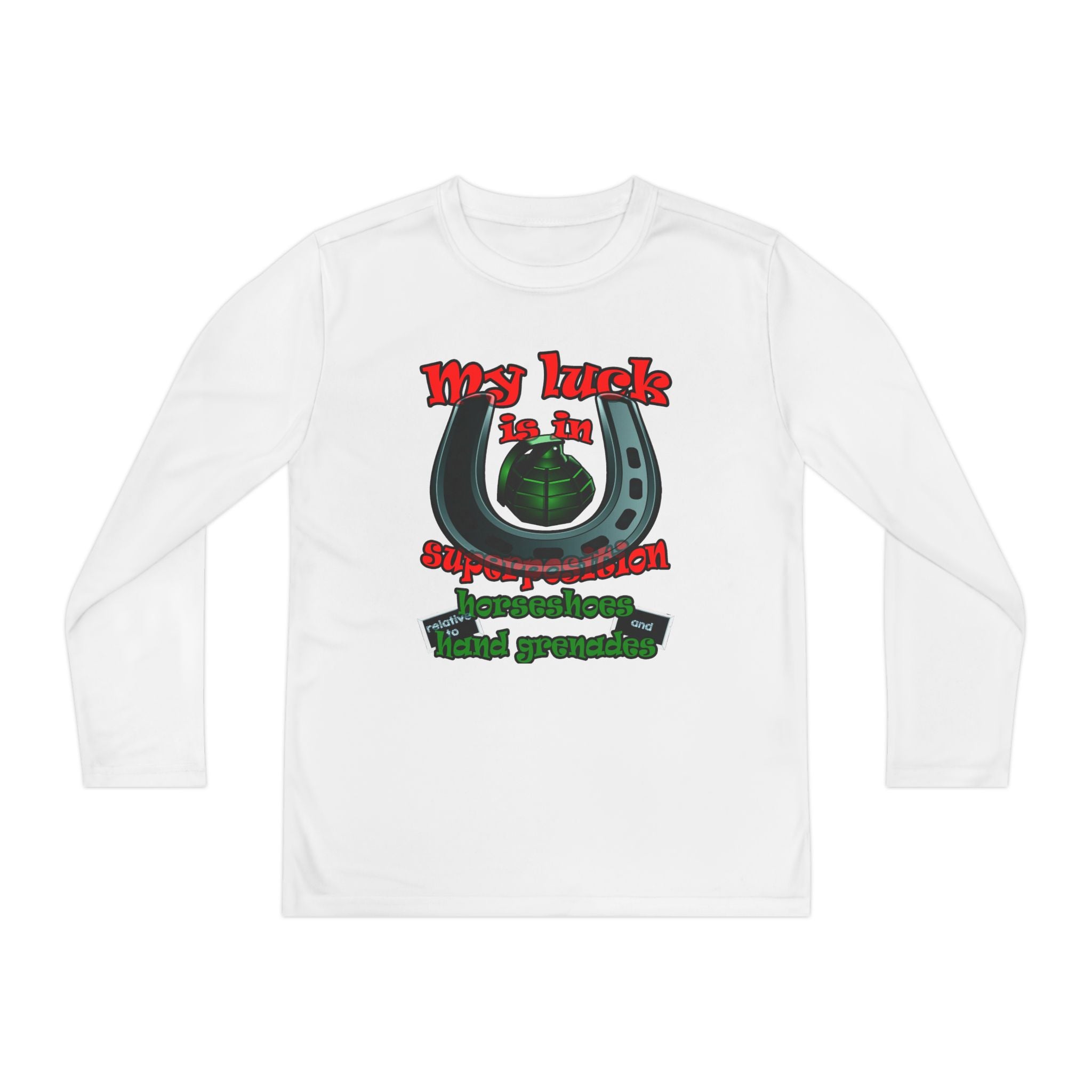my luck - Youth Long Sleeve Competitor Tee