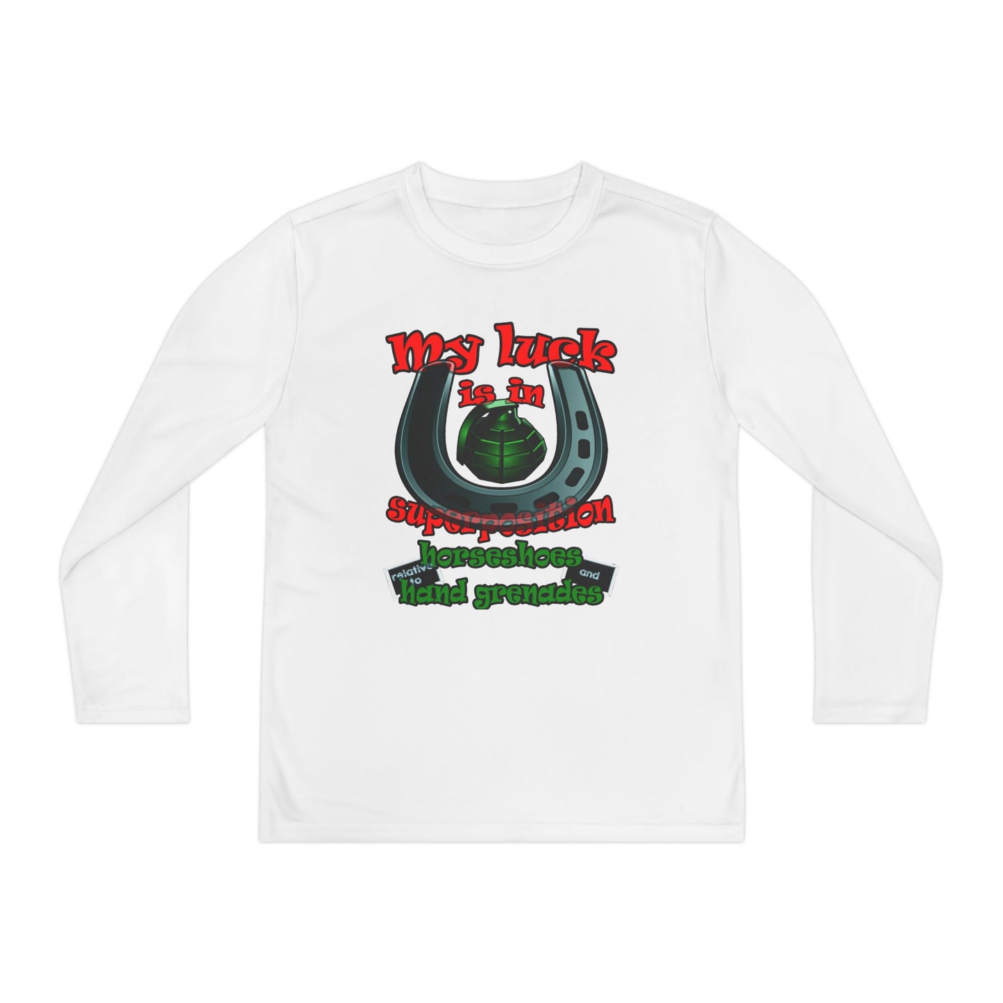 my luck - Youth Long Sleeve Competitor Tee