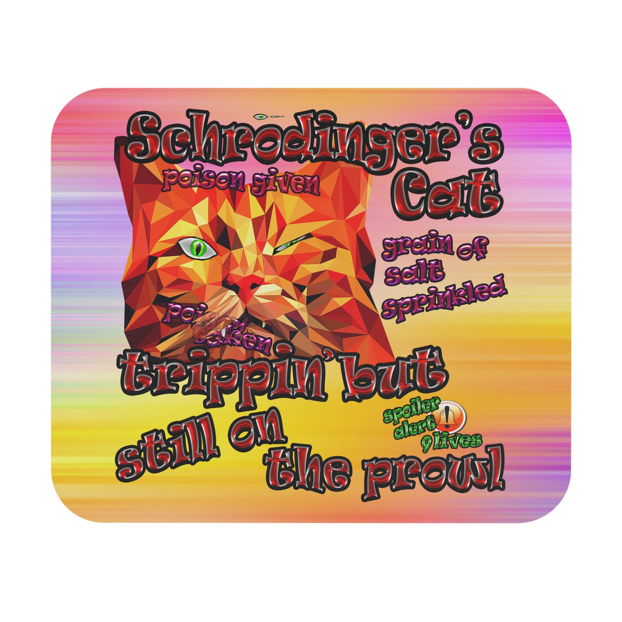schrodinger's cat - Mouse Pad (Rectangle) (color blur)