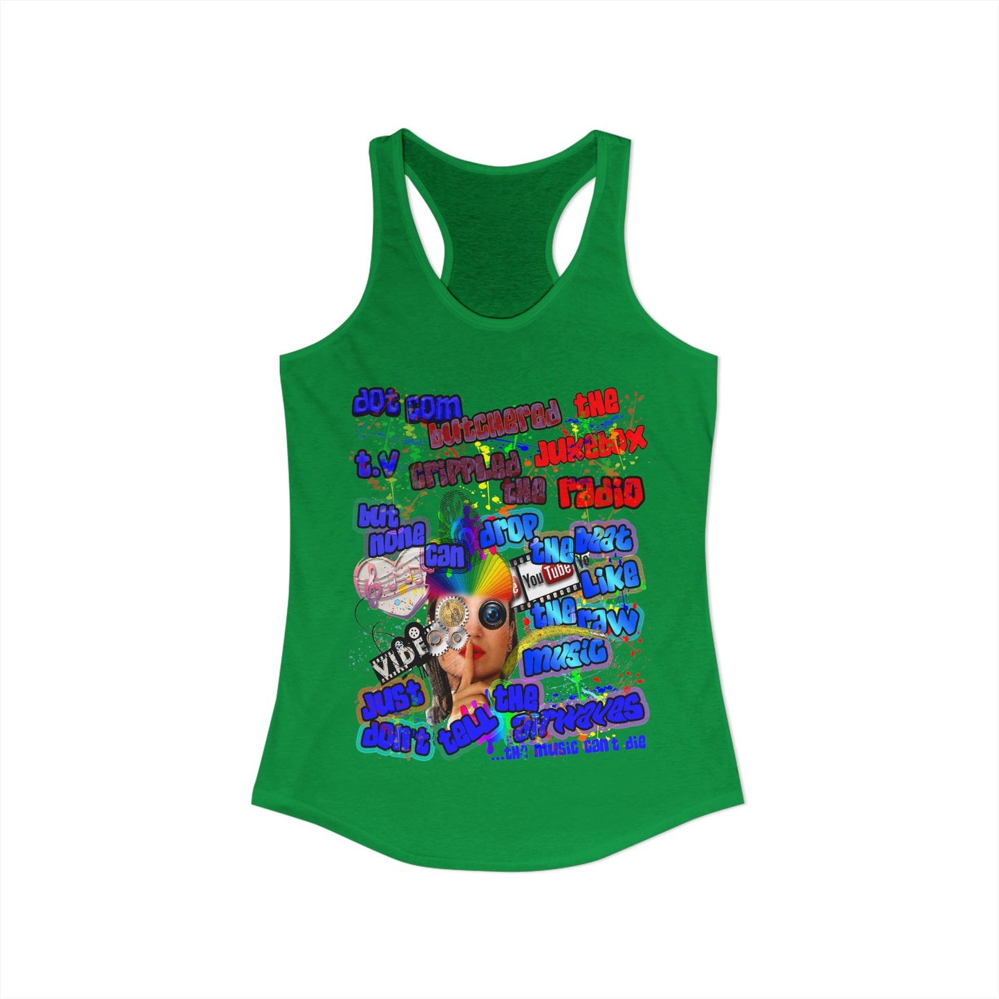 drop the beat - Women's Ideal Racerback Tank