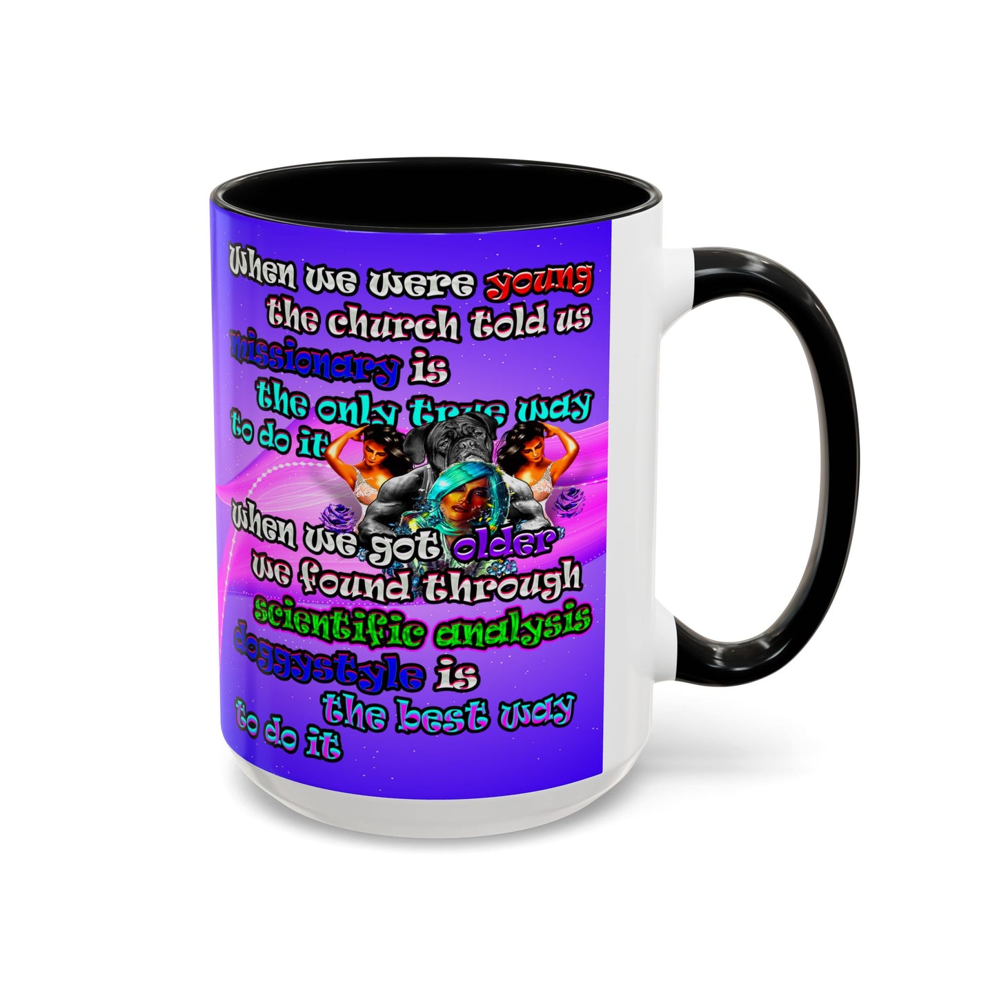 doggystyle - Accent Mug (purple-pink wave)