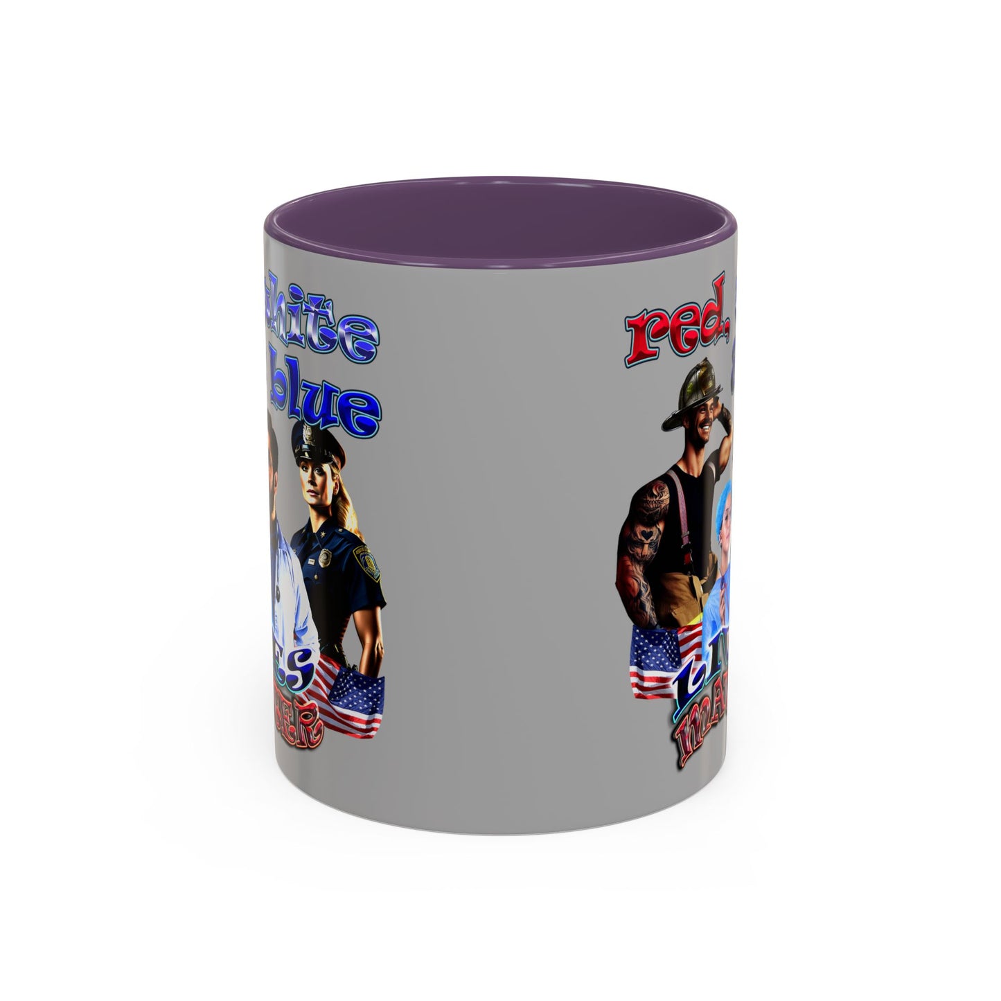 rw&b lives matter - Accent Mug (light grey)