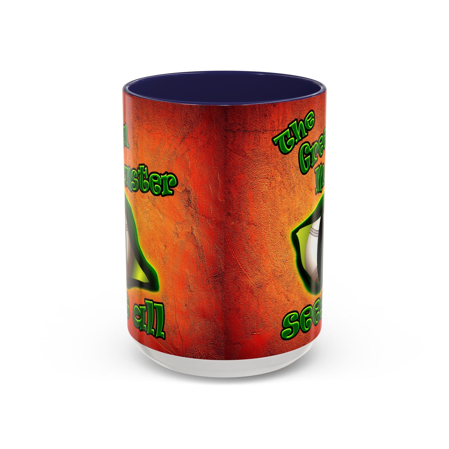 green monster - Accent Mug (burnt orange)
