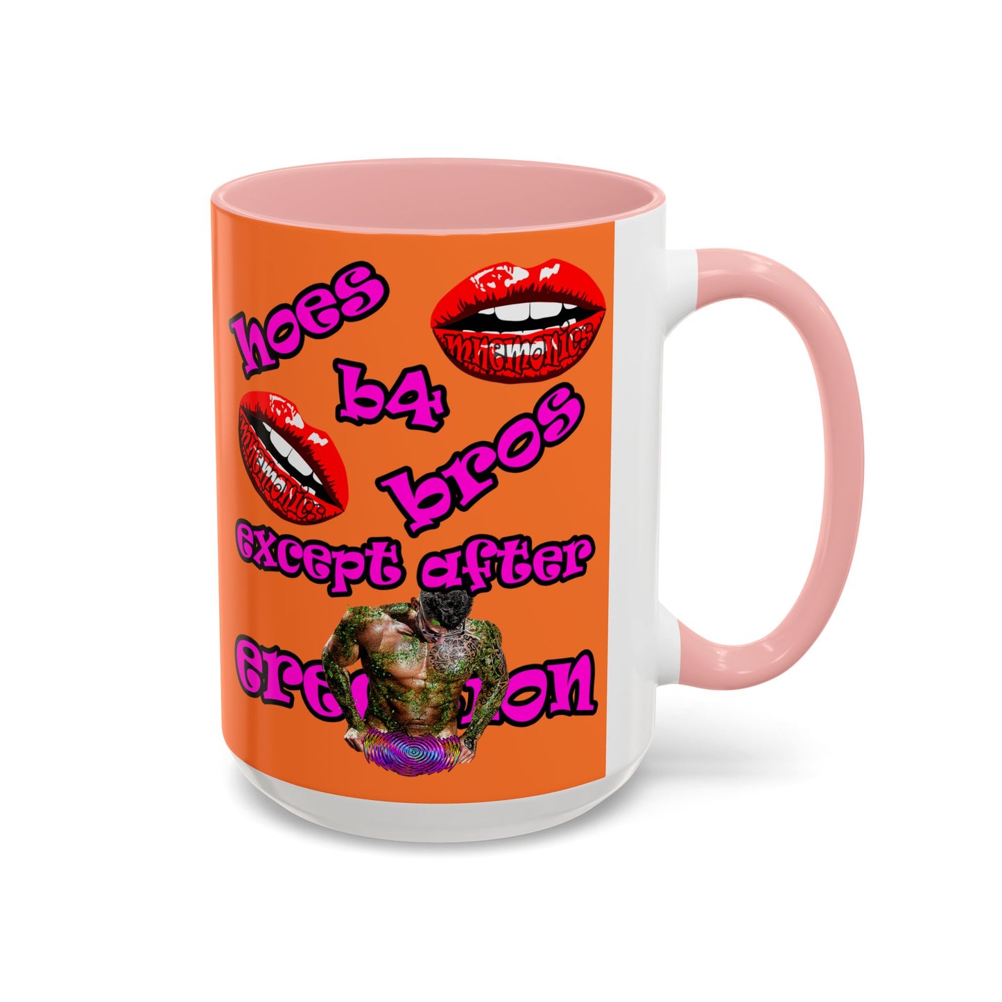 hoes b4 bros - Accent Mug (crusta)