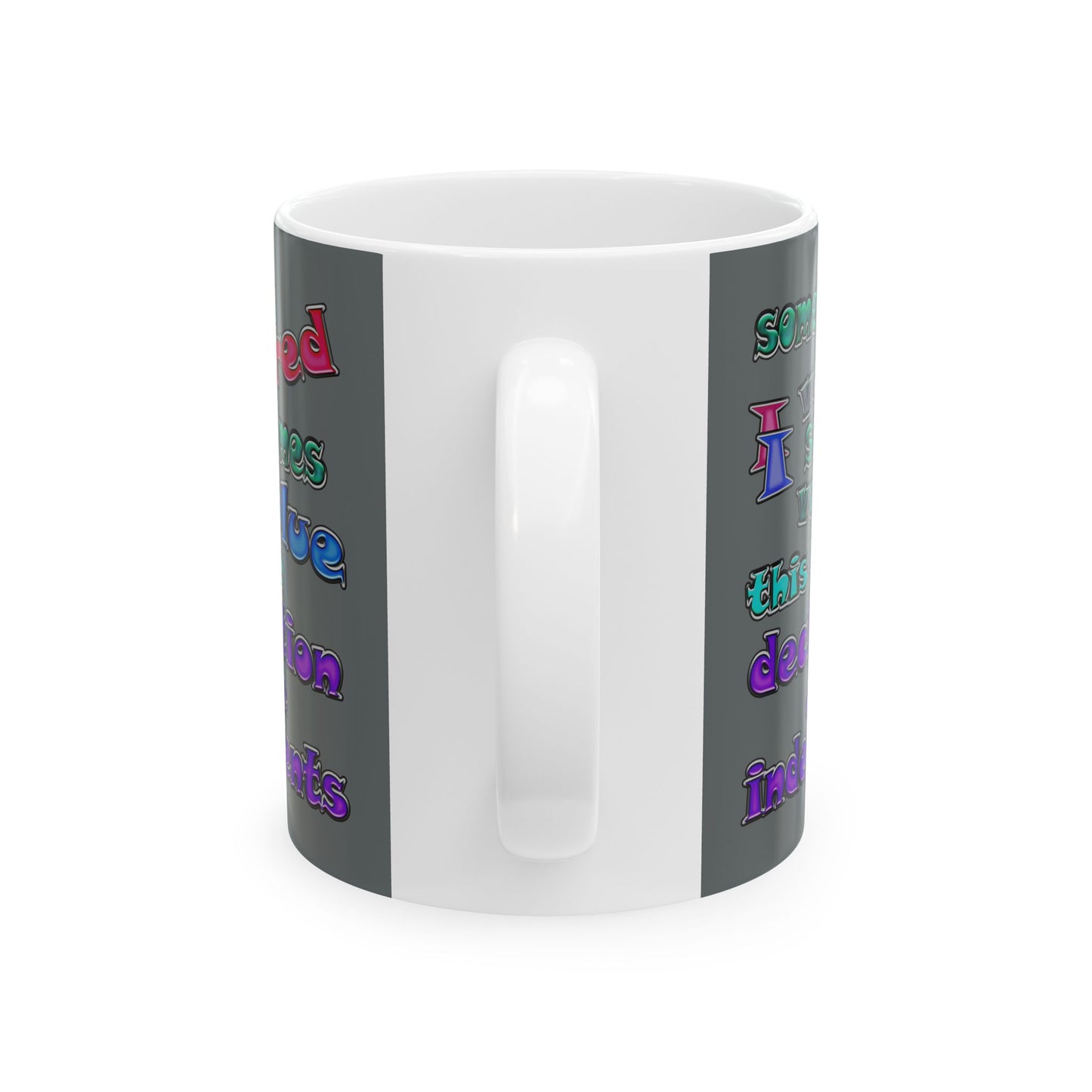 declaration of the independents - White Mug (dark grey)