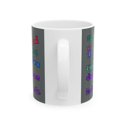 declaration of the independents - White Mug (dark grey)