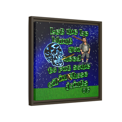 og - framed canvas art ('snoops' background)