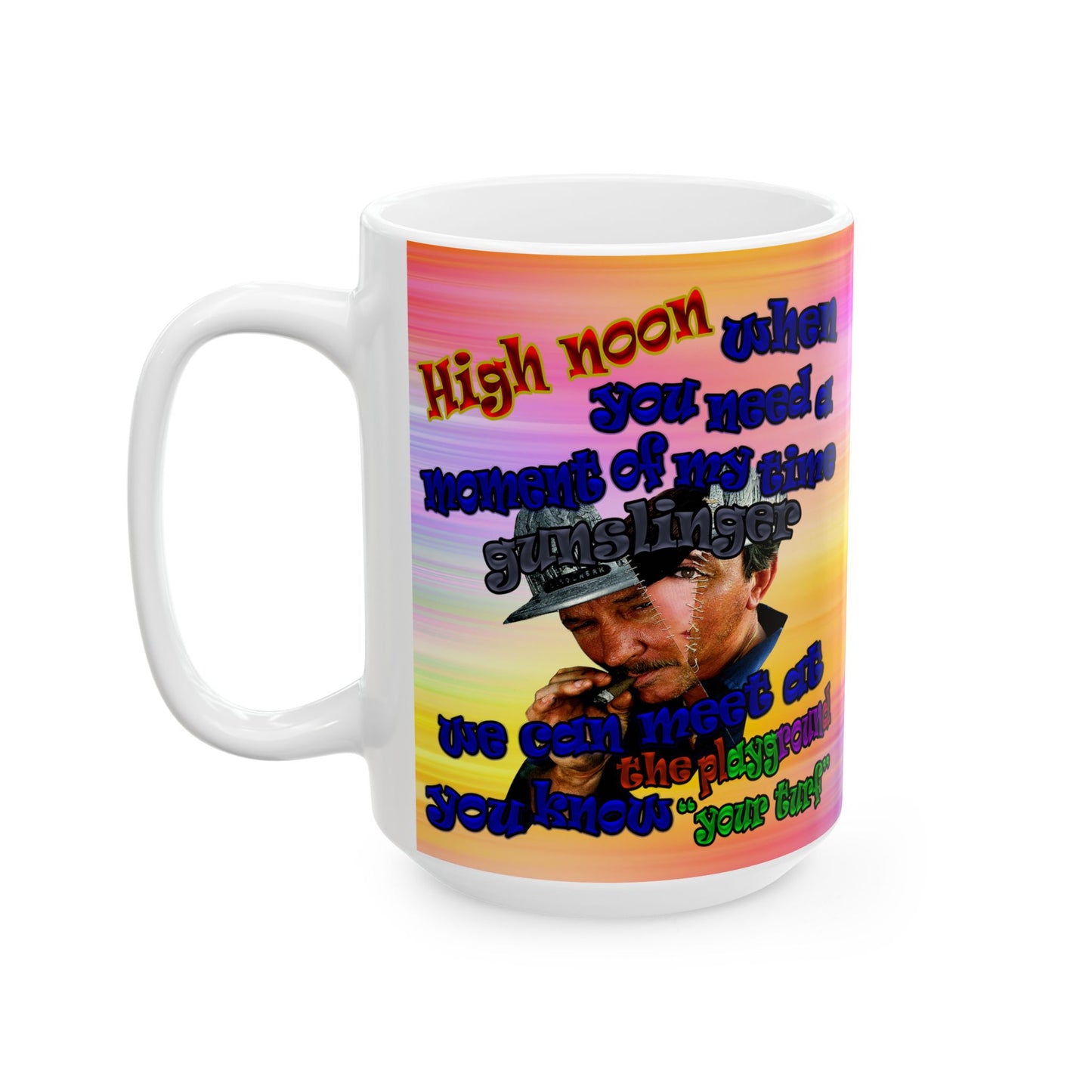high noon - White Mug (color blur)
