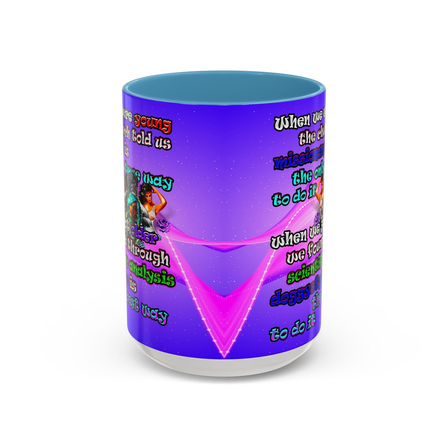 doggystyle - Accent Mug (purple-pink wave)