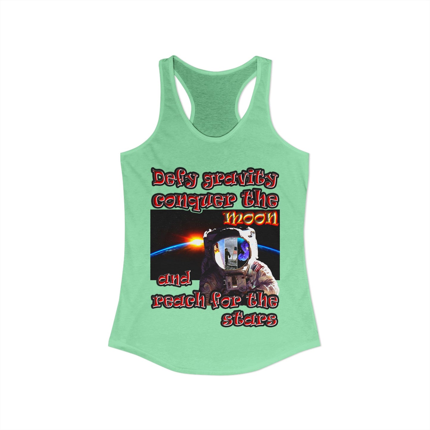 defy conquer reach - Women's Ideal Racerback Tank