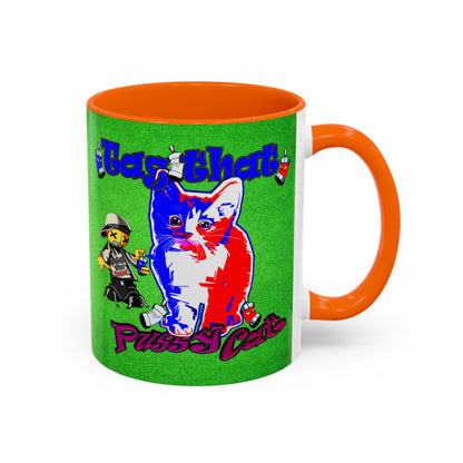 tag that - Accent Mug (green turf)