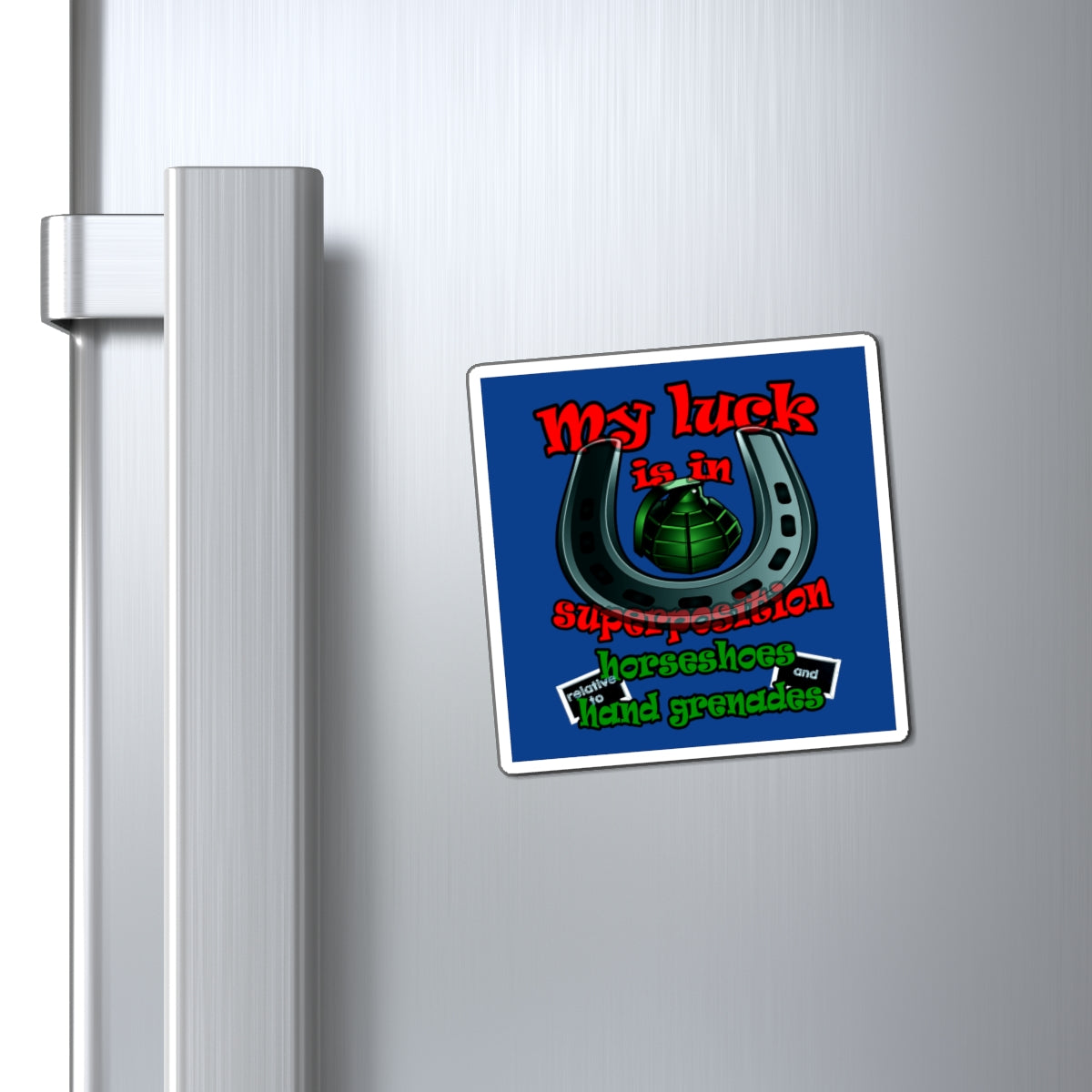 my luck - Magnets - (dark blue)