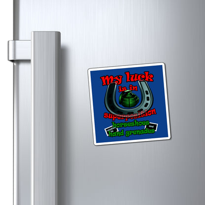 my luck - Magnets - (dark blue)