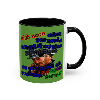 high noon - Accent Mug (green)