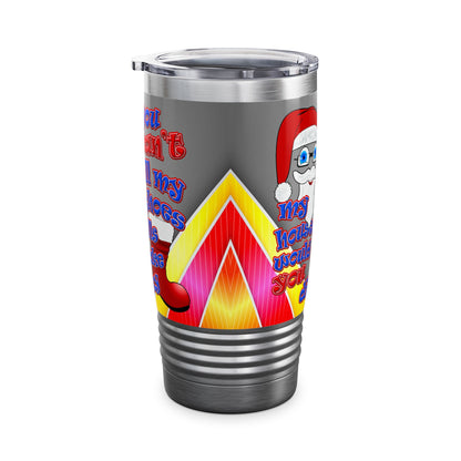 santa's shoes - Ringneck Tumbler, 20oz (rainbow split)