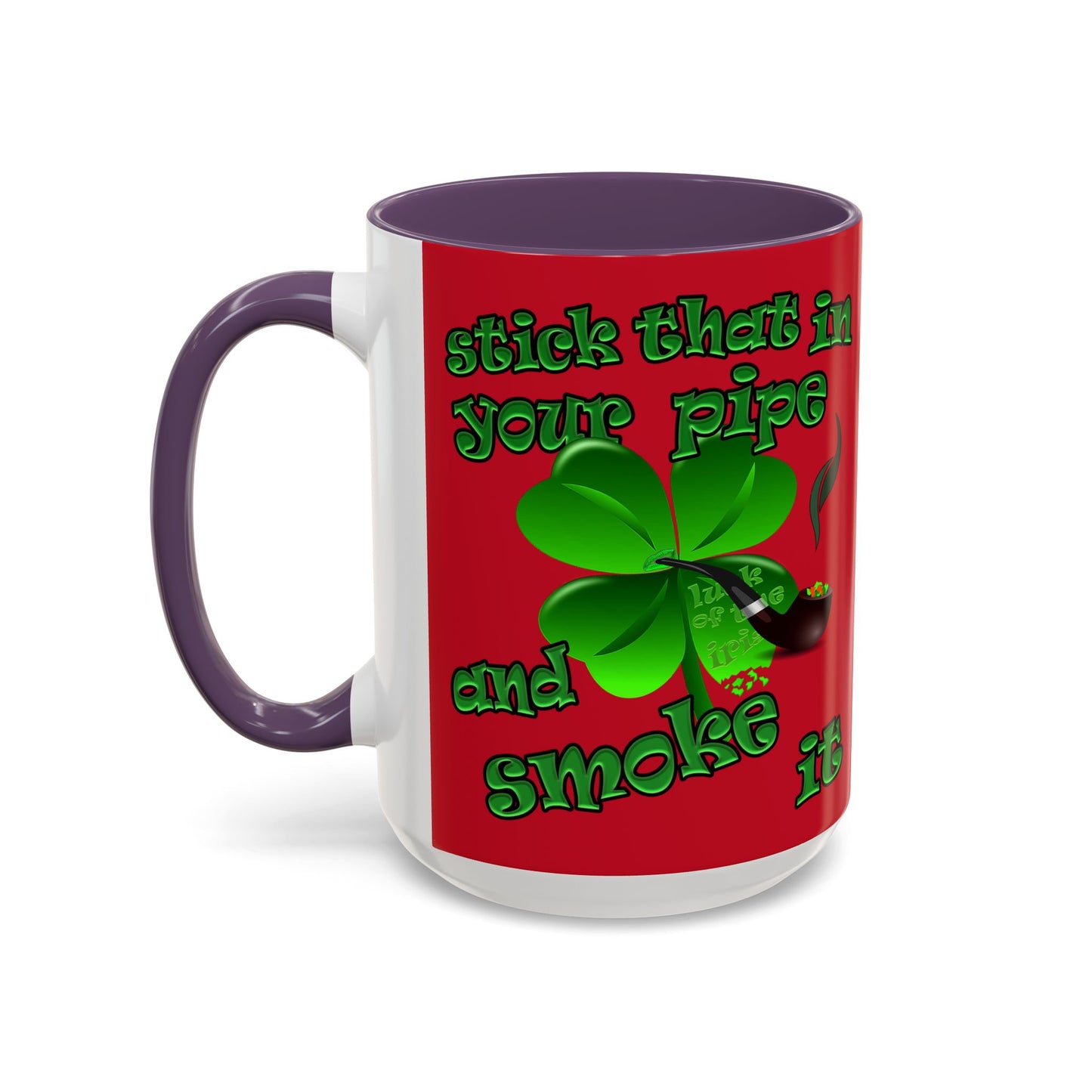 celtics logo - Accent Mug (dark red)