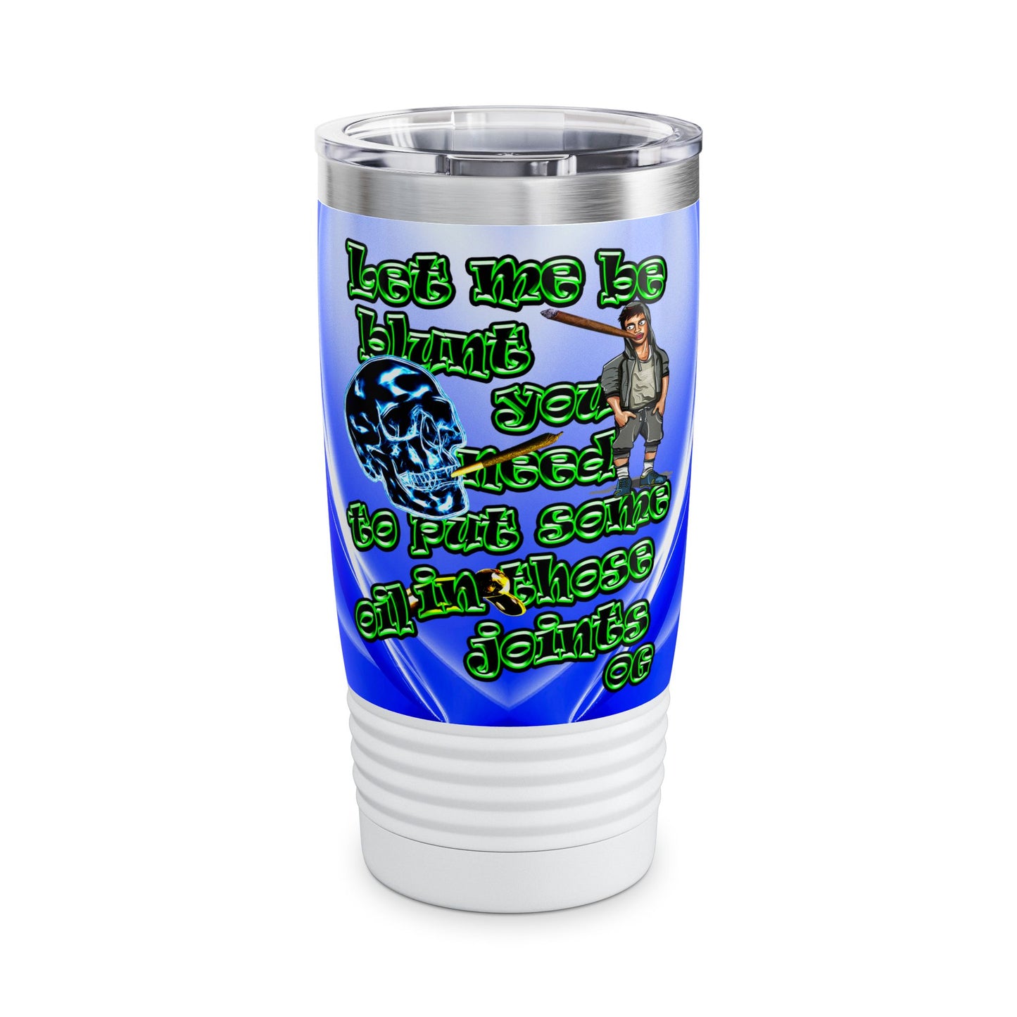 og - Ringneck Tumbler, 20oz (blue-white wave)