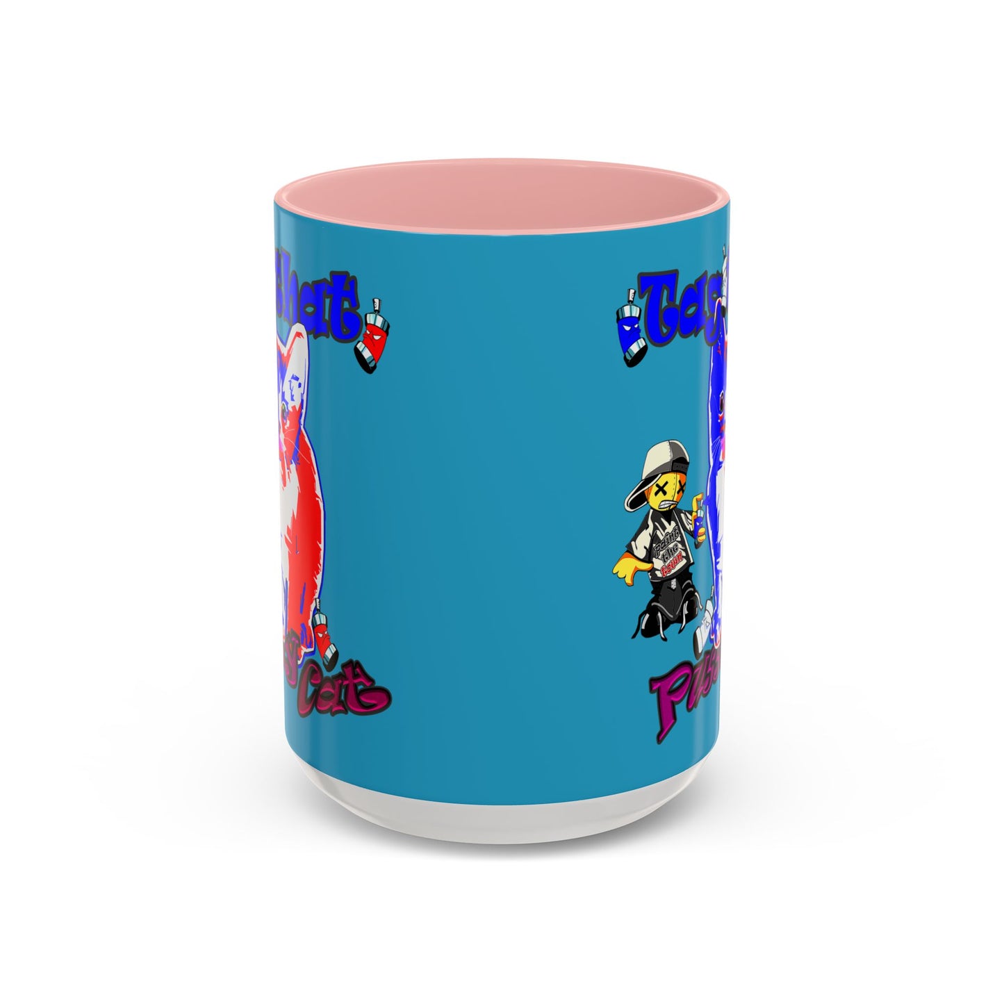 tag that - Accent Mug (turquoise)