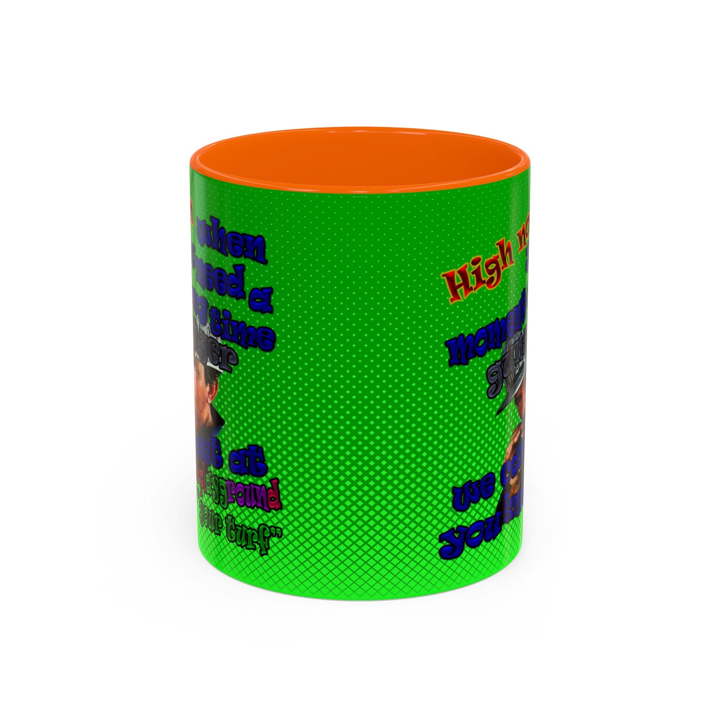 high noon - Accent Mug (logo green)