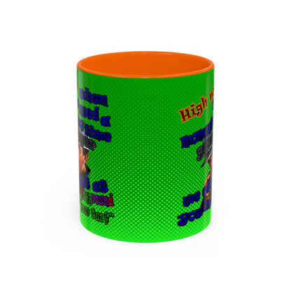 high noon - Accent Mug (logo green)