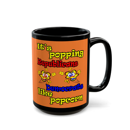 popping like popcorn - Black Mug (crusta)