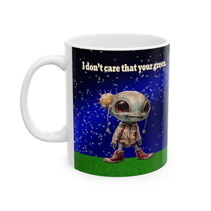 I don't care that your grey - White Mug ('snoops' background)