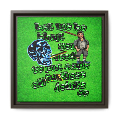 og - framed canvas art (green turf)