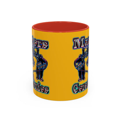 em cee squared - Accent Mug (yellow)