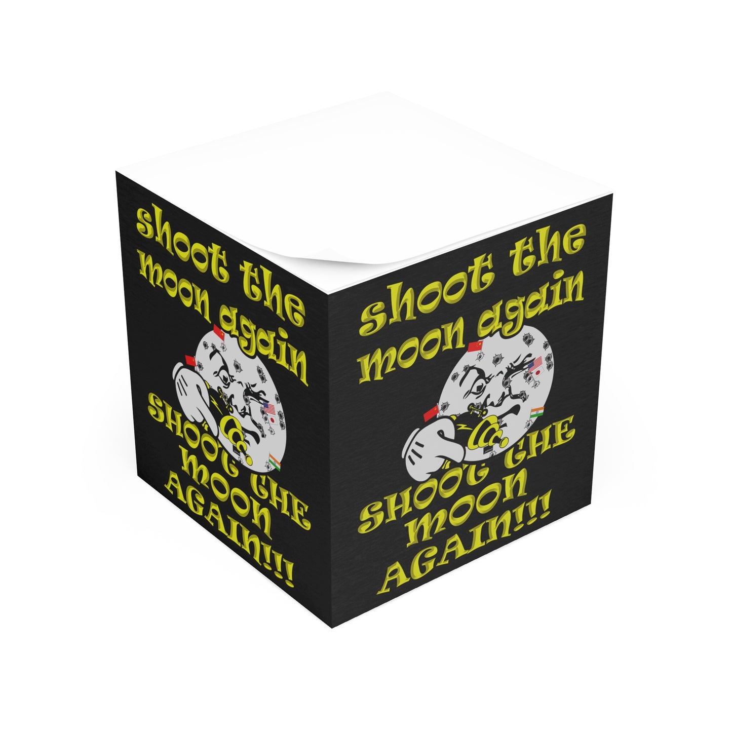 shoot the moon again - note cube (black)