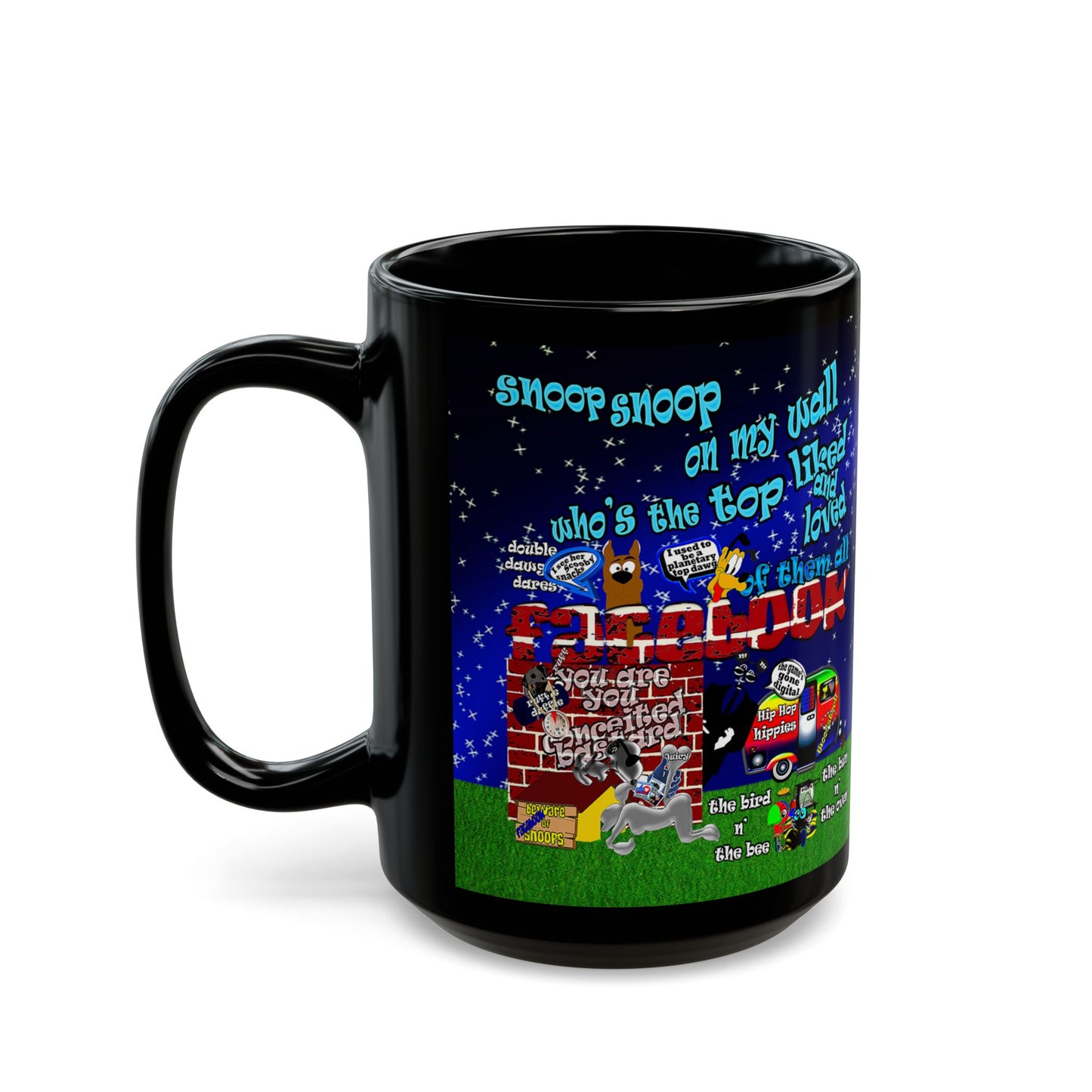 snoops - Black Mug