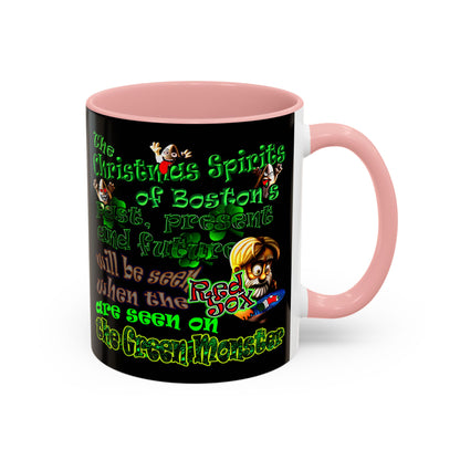 christmas spirits of boston - Accent Mug (black)